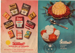 Publicité Muller Kalfschalen Puddings Suk-Speisen - Format : 20.5x15 cm Soit 4 Pages - Alimentaire
