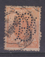 ROMANIA 50 Bani INTERESTING PERFIN Perforé Perforated 1894 - Perforés