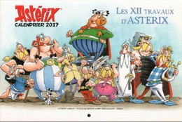 Astérix - Calendrier 2017 - Les XII Travaux D'Astérix - Goscinny Et Uderzo - Agendas & Calendriers