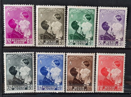 Belgique 1937  N°447/54 **  Quelques Rousseurs TB  Cote 42,50€ - 1929-1941 Grande Montenez