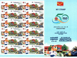 India 2021 Indian Oil, Energy, Chemistry Test, Science, Research, Rhinoceros, Rhino Mascot,  MNH+ Tab (**)  Inde Indien - Unused Stamps