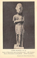 EGYPTE - MUSEE DU CAIRE - STATUE D'HOREMHEB EN BOIS PETRIFIE - HISTOIRE, ANTIQUITE - Museos