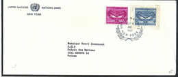 NATIONS-UNIES NEW-YORK 1966:  LSC Pour Genève - Briefe U. Dokumente