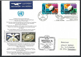 NATIONS-UNIES NEW-YORK 1976:  LSC Pour Zürich (Suisse) - Lettres & Documents