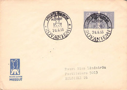FINLAND - LETTER 1955 ROVANIEMI > HELSINKI / ZL70 - Lettres & Documents