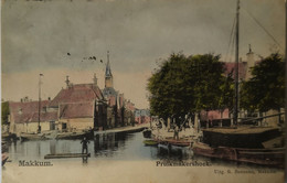 Makkum (Frl.) Pruikmakershoek (gekleurd) 1906 Uitg. G. Bonnema - Makkum