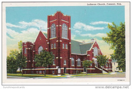 Nebraska Fremont Lutheran Church Curteich - Fremont