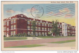 Michigan Flint Northern High School 1943 Curteich - Flint