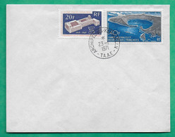 YT N°17 POSTE AERIENNE TAAF +  N°32 ORGANISATION INTERNATIONALE DU TRAVAIL ILE ST PAUL CAD ARCHIPEL DES KERGELEN 1971 - Used Stamps