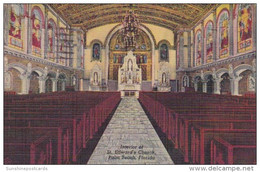 Florida Palm Beach St Edward's Church Interior 1949 Curteich - Palm Beach