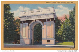 Virginia Newport News Victory Arch Curteich - Newport News