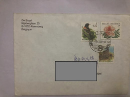 Beigium Cover Sent To CHINA With Stamps,birds - Briefe U. Dokumente