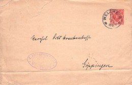WÜRTTEMBERG - DIENSTPOST GANZSACHE 10 PF 1917 WEILHEIM / ZL100 - Postwaardestukken