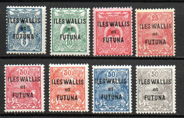 Col24  Colonies Wallis Et Futuna N° 18 à 25 Neuf X MH Cote 14,50€ - Unused Stamps