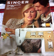 CATALOGO GENERALE MACCHINE PER CUCIRE SINGER 1974 DEPLIANT BROCHURE VINTAGE - Materiaal En Toebehoren