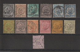 Tunisie 1888-93 Série 9-21, 13 Val Oblit Used - Gebruikt