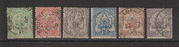 Tunisie 1888-1901 Série 22-27, 6 Val Oblit Used - Usados