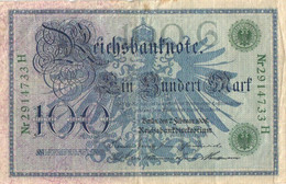 Germany:100 Mark 1908, Green Serial Number - 100 Mark