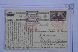 O 24 SUISSE  BELLE CARTE ENTIER 1928 ZURICH  POUR MEILHAN  FRANCE +++ + AFFRANC. PLAISANT - Andere & Zonder Classificatie