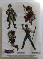 Planche Stickers 2007 The Masked Queen And The Tower Of Mirrors Dragon Quest Swords Square Enix Jeux Vidéos Manga - Stickers