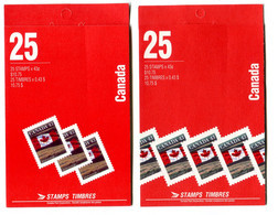 RC 20964 CANADA FLAG 2 COUVERTURES DIFFERENTES CARNETS COMPLETS BOOKLETS MNH NEUF ** - Carnets Complets