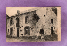 Hannut Guerre De 1914 ANHU Maison Mitraillée Et Bombardée Par Les Allemands Qui Y Croyaient Une Patrouille Cachée - Hannuit