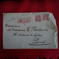 LETTRE RECOMMANDE MONACO CACHET SERVICE DE S.A.S.LE PRINCE DE MONACO POUR PARIS - Covers & Documents