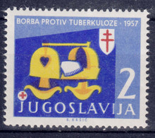 Yugoslavia Republic TBC Anti-tuberculoses Charity Stamp 1957 Mint Never Hinged - Nuevos