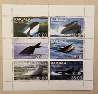 RUSSIE  Baleines, Baleine, Whales, Ballena,  Wal. Feuillet 6 Valeurs Emis En 1995 (4) Neuf Sans Charniere. Mnh - Whales