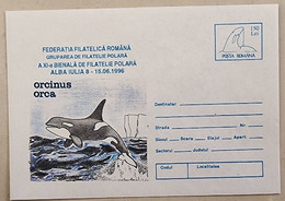 ROUMANIE  Baleines, Baleine, Whales, Ballena,  Wal. Entier Postal Emis En 1996 Neuf  (10) Orque - Ballenas