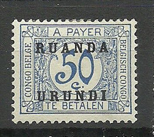 BELGISCH KONGO Congo Belge 1924 Michel 5 * Portomarke - Neufs