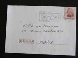 LETTRE MONACO AVEC YT 1882 RAINIER III - FLAMME COLLECTIONNEZ LES TIMBRES - Covers & Documents