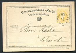ÖSTERREICH Postkarte P19b Type III Innsbruck - Trient Trento 1874 Kat. 20,00 € - Postcards