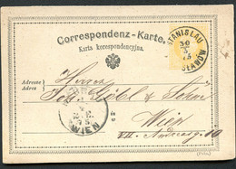 ÖSTERREICH Postkarte P20 Type I Stanislau Івано-Франківськ UKRAINE - Wien 1875 Kat. 18,00 € - Postcards