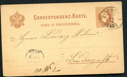 ÖSTERREICH Postkarte P27b Kufstein 1879 Kat. 6,00 € - Briefkaarten