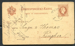 ÖSTERREICH Postkarte P27b Landeck - Kempten 1881 Kat. 6,00 € - Briefkaarten