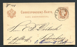ÖSTERREICH Postkarte P28a Tarnow Tarnów - Schönberg Rosenbach 1877 Kat. 12,00 € - Briefkaarten