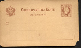 Postkarte P31 Postfrisch 1876 Kat. 18,00 € - Briefkaarten