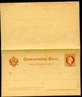 ÖSTERREICH Postkarte Mit Antwort P36 Postfrisch Feinst 1880 Kat. 22,00 € - Briefkaarten