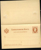 ÖSTERREICH Postkarte Mit Antwort P38 Postfrisch 1880 Kat. 30,00 € - Briefkaarten
