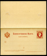 ÖSTERREICH Postkarte Mit Antwort P40 Postfrisch 1880 Kat. 30,00 € - Briefkaarten