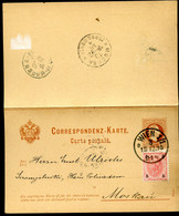 ÖSTERREICH Postkarte Mit Antwort P41 Wien - Moskau RUSSLAND 1895 - Briefkaarten