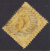 Western Australia 1d Yellow Swan Wmk Crn. CA 15 Bar Number 5 Frank GUILDFORD - Gebruikt