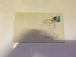 (2 H 49) AYERS ROCK (now Called Uluru) Cover - Australia - 1969 (space Satelitte Stamp) - Oceanía