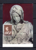 ✅ 1964 " LA PIETA " Sur Carte Maximum Du VATICAN. N° YT 404. Parfait état. CM - Cartoline Maximum