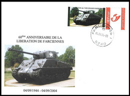 DUOSTAMP/MY STAMP° FDC - 60ème Anniversaire De La Libération De / 60ste Verjaardag Van De Bevrijding Van - Farciennes - Lettres & Documents