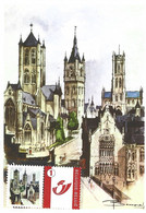 DUOSTAMP**/MY STAMP** - Cathédrale Saint-Bavon De Gand / Sint-Baafs Kathedraal Gent - A6 - Lettres & Documents