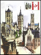 DUOSTAMP**/MY STAMP** - Cathédrale Saint-Bavon De Gand / Sint-Baafs Kathedraal Gent - A5 - Brieven En Documenten