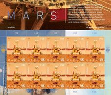 UN 2022 United Nations Planet Mars , Solar System, Rover, Satellite NASA Space, Sheet MNH (**) - Ungebraucht