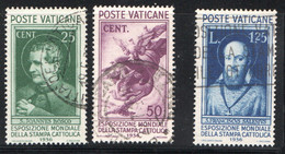 Presse Catholique Sc 49, 50 Et 53 Oblitérés - Used Stamps